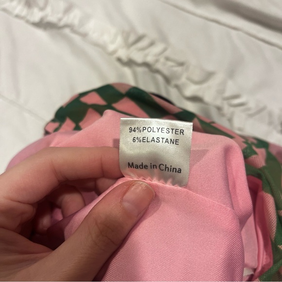 Princess Polly Pink and Green Geometric Top - Picture 6 of 7